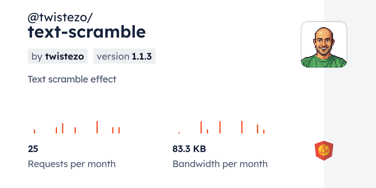 @twistezo/text-scramble CDN by jsDelivr - A CDN for npm and GitHub