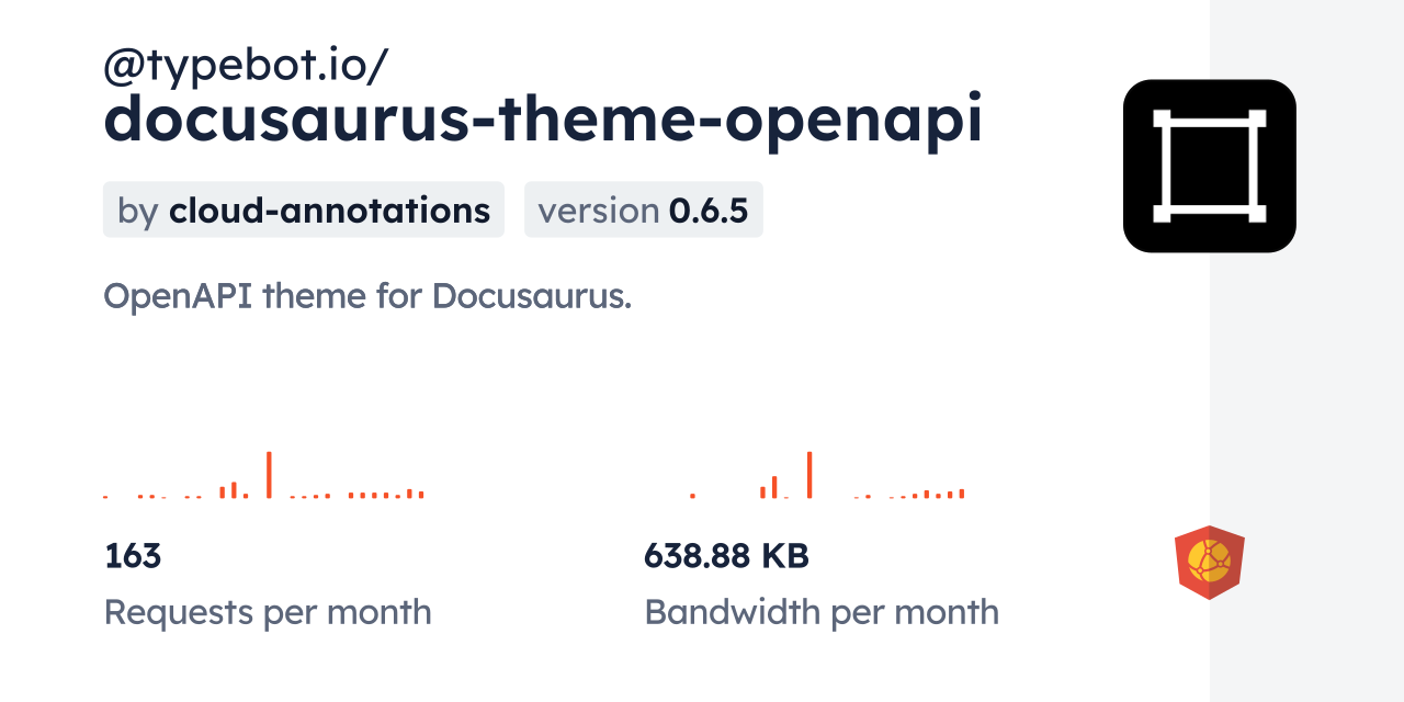 @typebot.io/docusaurus-theme-openapi CDN by jsDelivr - A CDN for npm ...