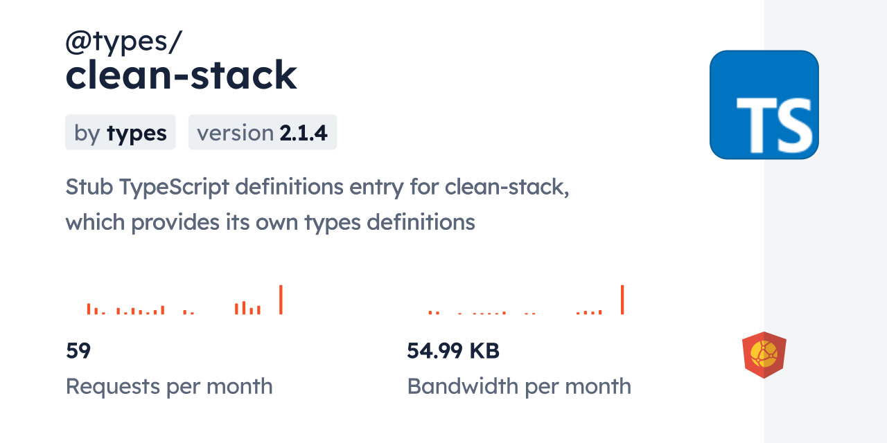 @types/clean-stack CDN by jsDelivr - A CDN for npm and GitHub