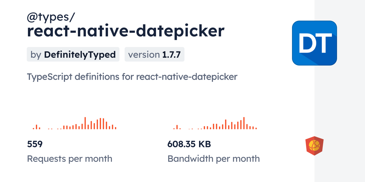 @types/react-native-datepicker CDN by jsDelivr - A CDN for npm and GitHub