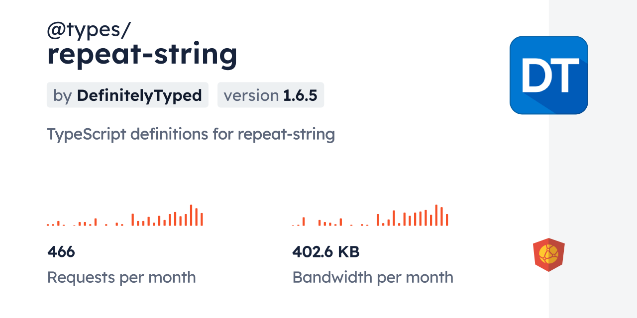 @types/repeat-string CDN by jsDelivr - A CDN for npm and GitHub