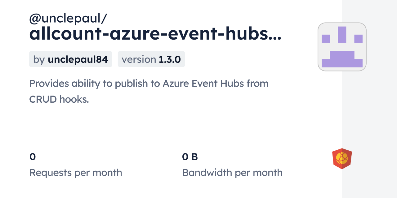 unclepaul/allcountazureeventhubsmodule CDN by jsDelivr A CDN for npm and GitHub