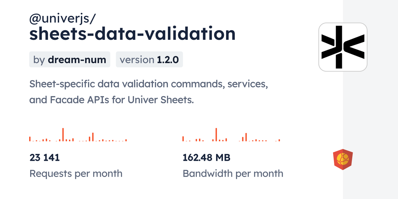 @univerjs/sheets-data-validation CDN by jsDelivr - A CDN for npm and GitHub