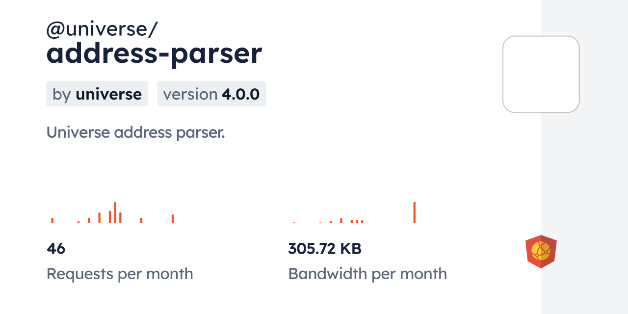 @universe/address-parser CDN by jsDelivr - A CDN for npm and GitHub