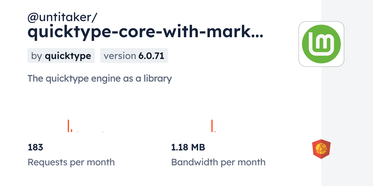 @untitaker/quicktype-core-with-markdown CDN by jsDelivr - A CDN for npm ...