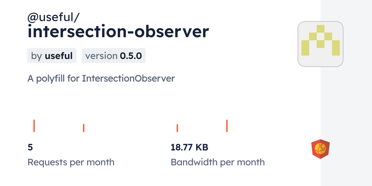 @useful/intersection-observer CDN by jsDelivr - A CDN for npm and GitHub