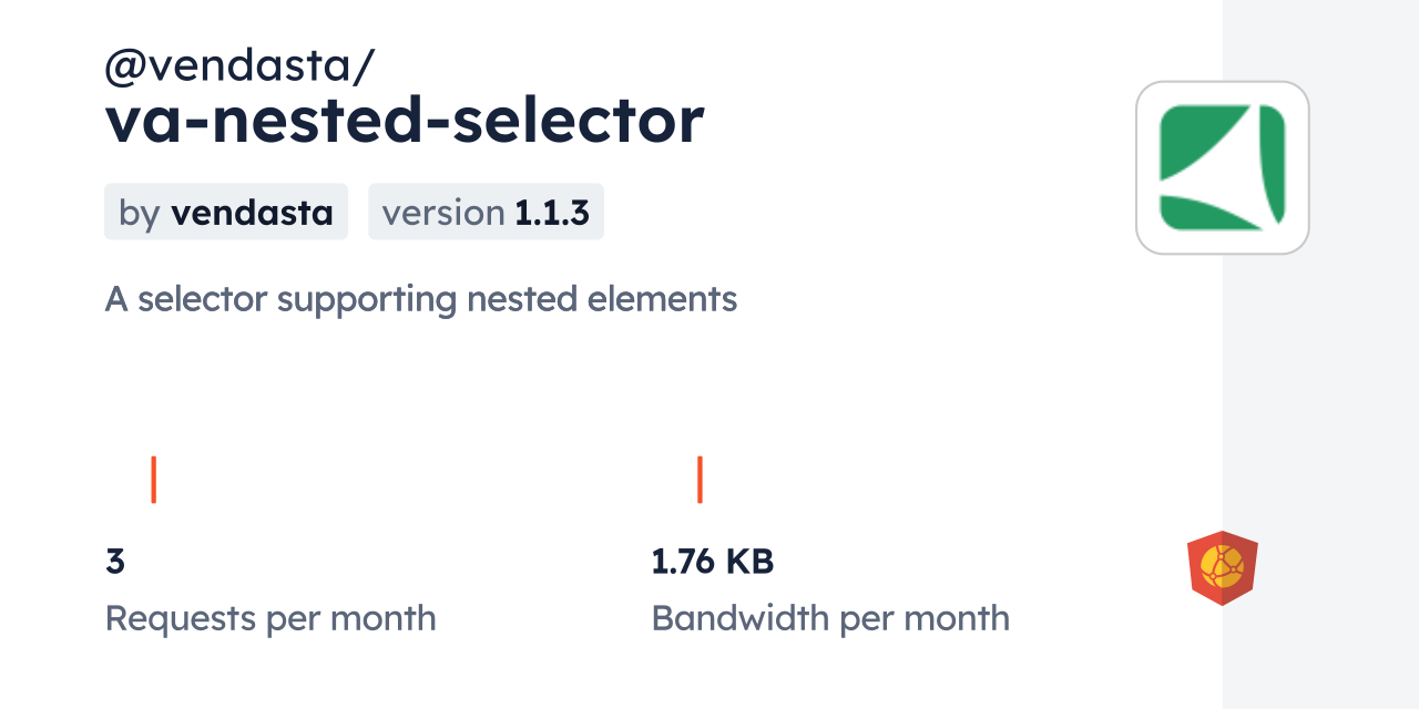 @vendasta/va-nested-selector CDN by jsDelivr - A CDN for npm and GitHub