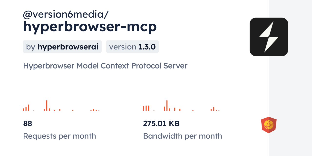 @version6media/hyperbrowser-mcp CDN by jsDelivr - A CDN for npm and GitHub