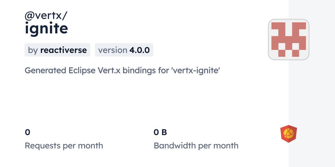 @vertx/ignite CDN by jsDelivr - A CDN for npm and GitHub