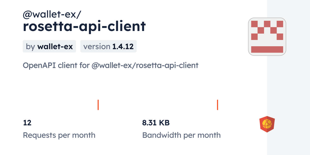 @wallet-ex/rosetta-api-client CDN by jsDelivr - A CDN for npm and GitHub