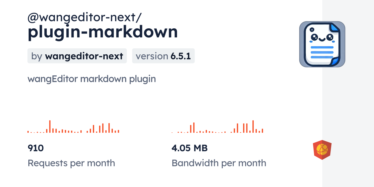@wangeditor-next/plugin-markdown CDN by jsDelivr - A CDN for npm and GitHub