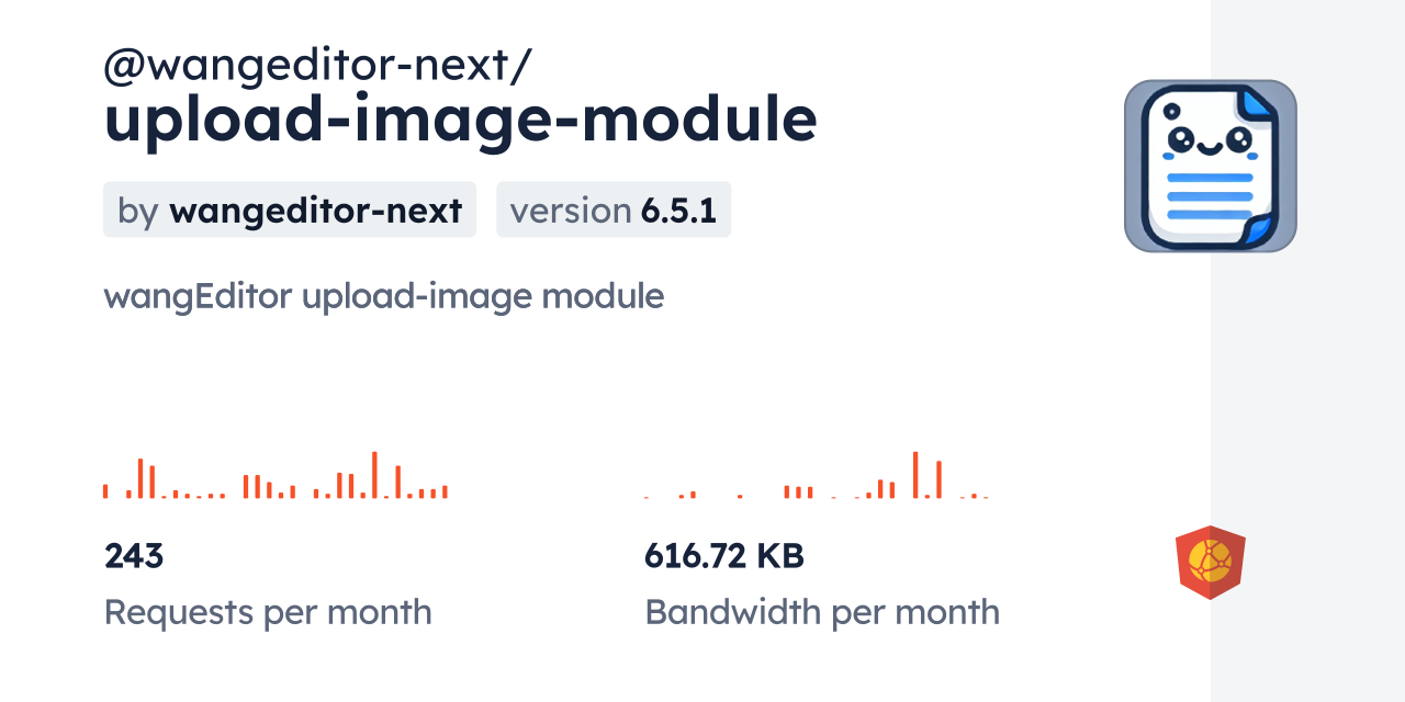 @wangeditor-next/upload-image-module CDN by jsDelivr - A CDN for npm ...