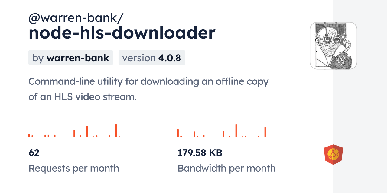 @warren-bank/node-hls-downloader CDN by jsDelivr - A CDN for npm and GitHub