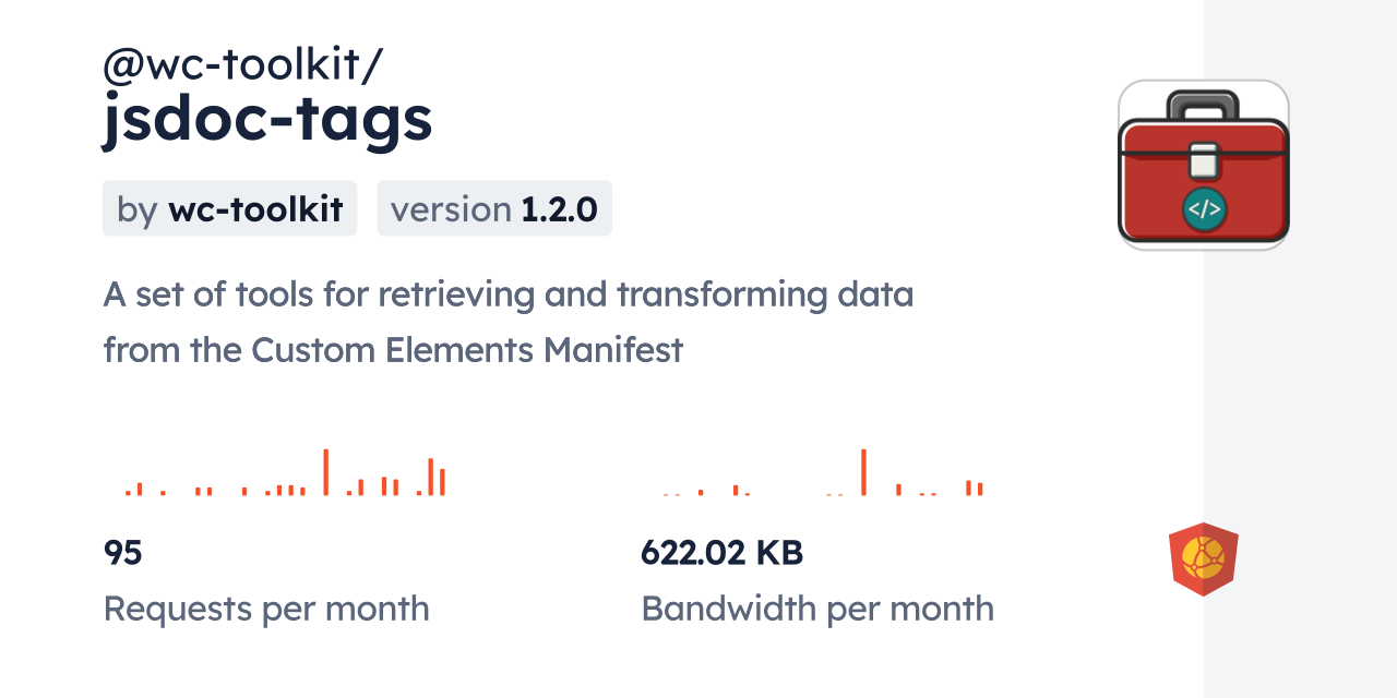@wc-toolkit/jsdoc-tags CDN by jsDelivr - A CDN for npm and GitHub