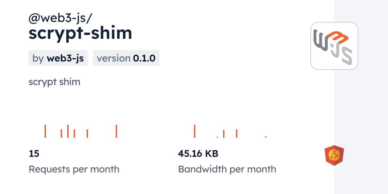 web3js/scryptshim CDN by jsDelivr A CDN for npm and GitHub