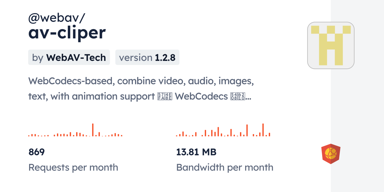 @webav/av-cliper CDN by jsDelivr - A CDN for npm and GitHub
