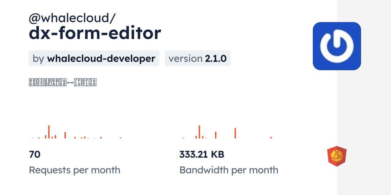 @whalecloud/dx-form-editor CDN by jsDelivr - A CDN for npm and GitHub