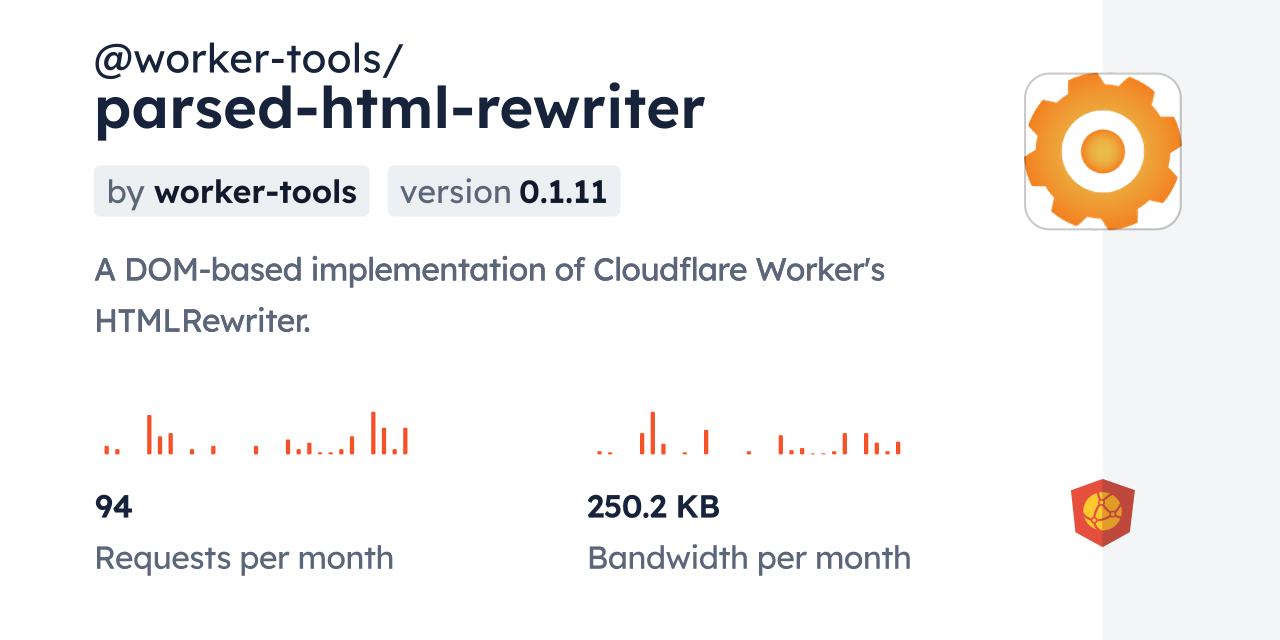 @worker-tools/parsed-html-rewriter CDN by jsDelivr - A CDN for npm and ...