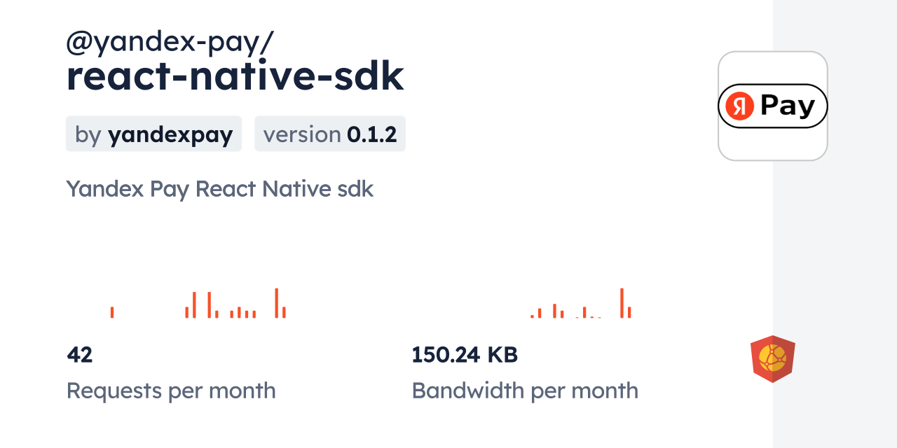@yandex-pay/react-native-sdk CDN by jsDelivr - A CDN for npm and GitHub