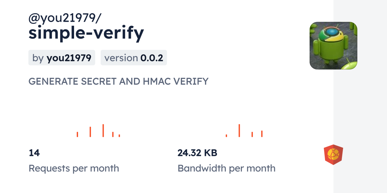 @you21979/simple-verify CDN by jsDelivr - A CDN for npm and GitHub