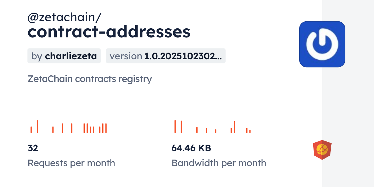 @zetachain/contract-addresses CDN by jsDelivr - A CDN for npm and GitHub