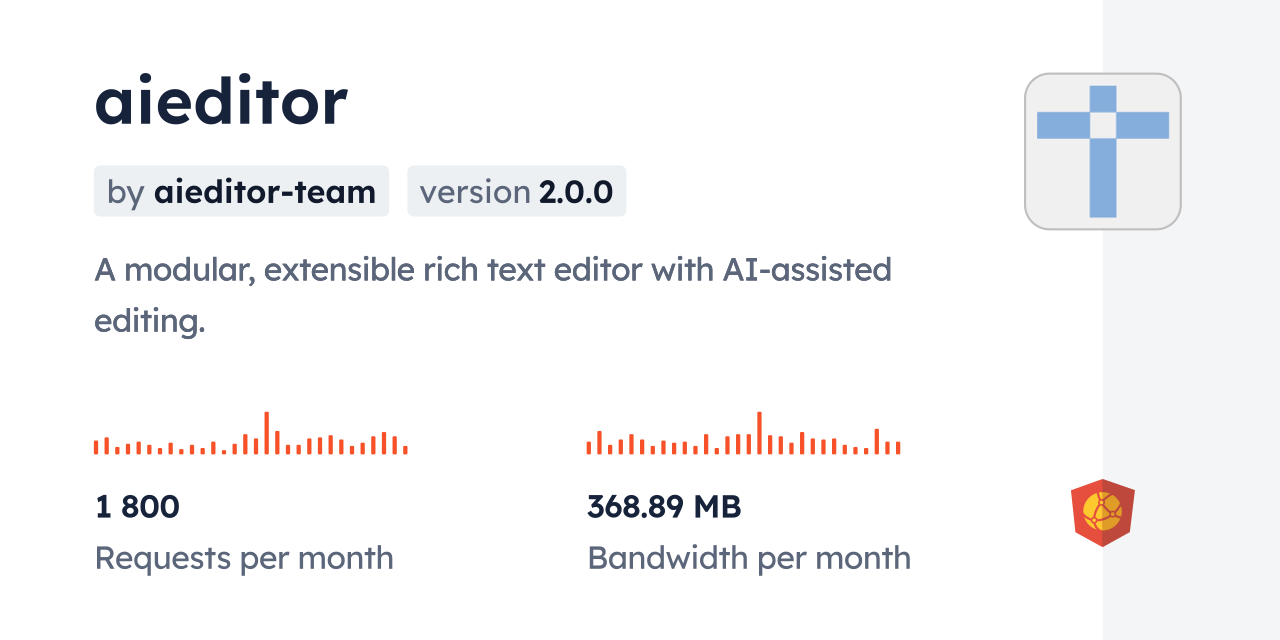 aieditor CDN by jsDelivr - A CDN for npm and GitHub