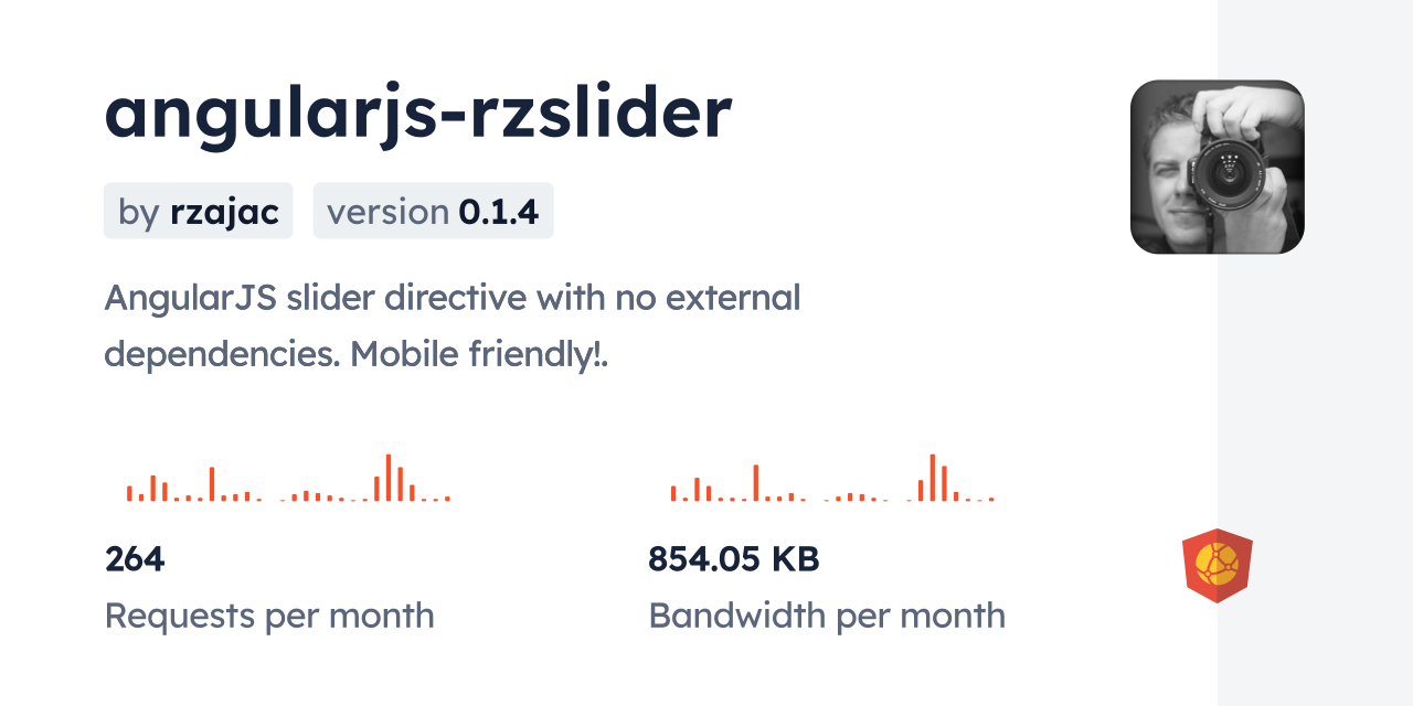 angularjs-rzslider CDN by jsDelivr - A CDN for npm and GitHub