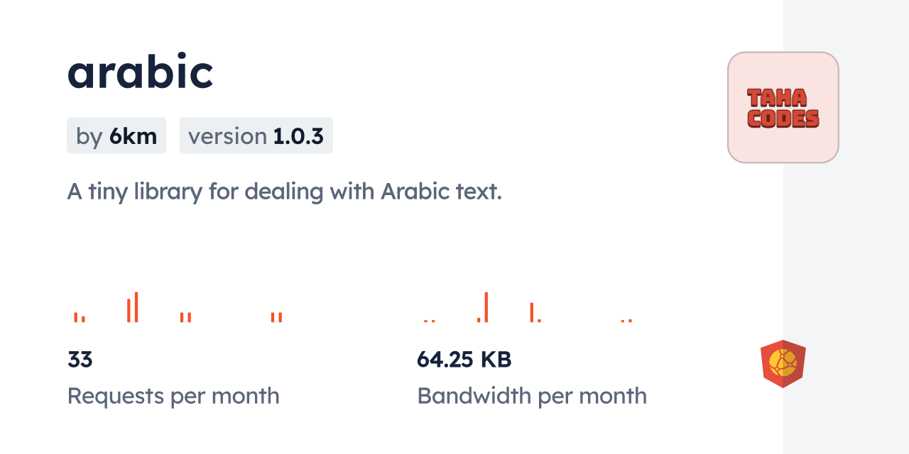 arabic CDN by jsDelivr - A CDN for npm and GitHub