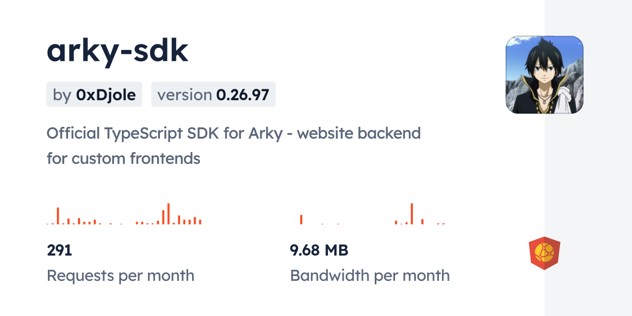 arky-sdk CDN by jsDelivr - A CDN for npm and GitHub