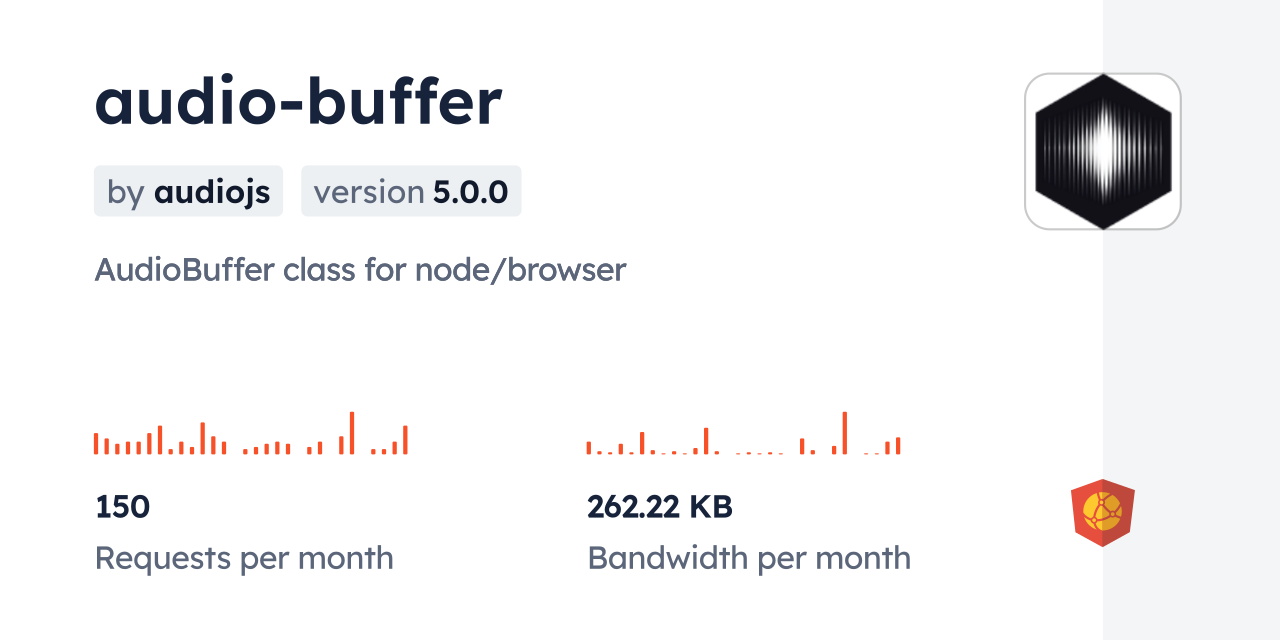audiobuffer CDN by jsDelivr A CDN for npm and GitHub