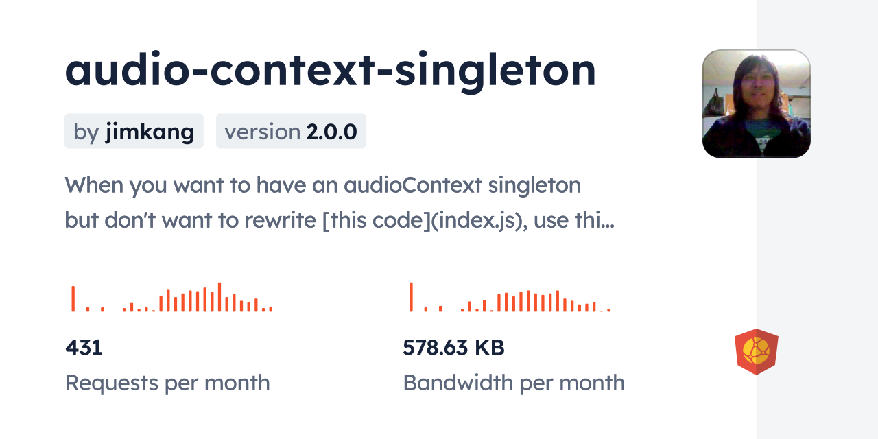 audio-context-singleton CDN by jsDelivr - A CDN for npm and GitHub