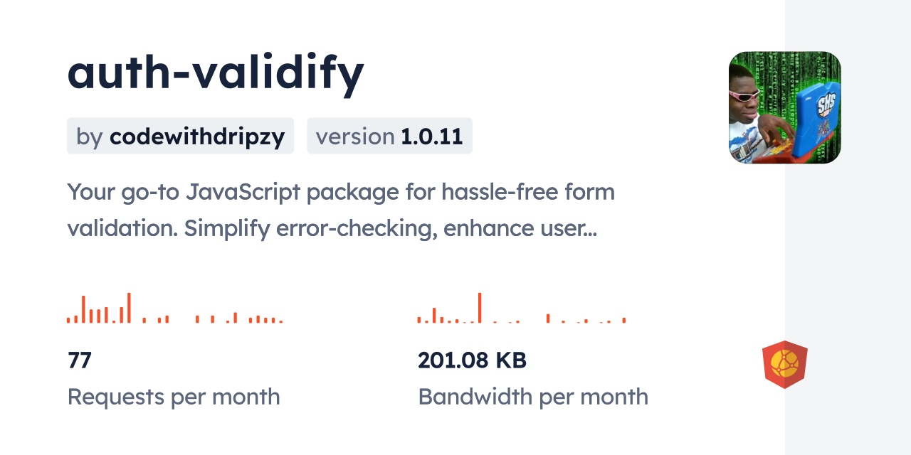auth-validify CDN by jsDelivr - A CDN for npm and GitHub
