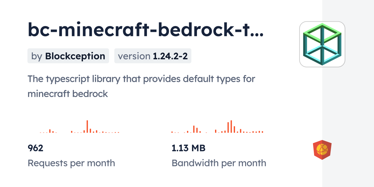 bc-minecraft-bedrock-types CDN by jsDelivr - A CDN for npm and GitHub