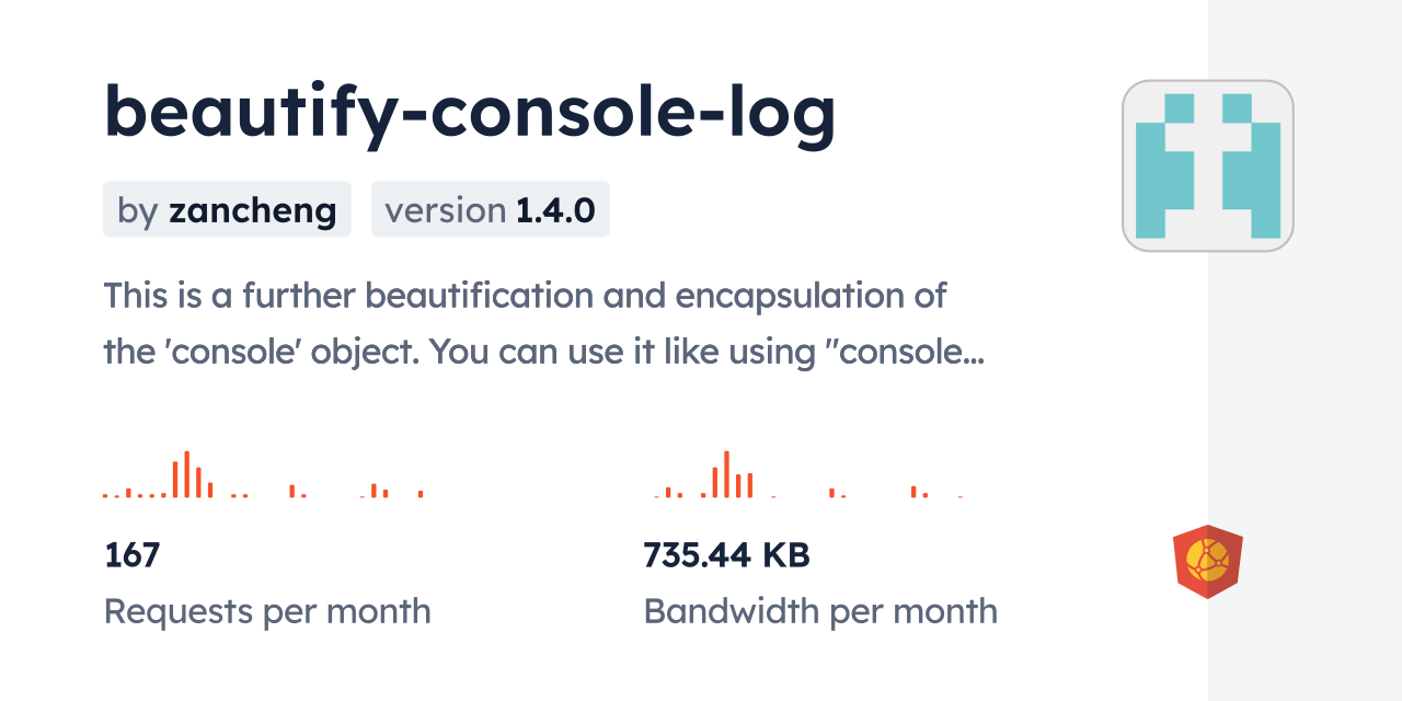 beautify-console-log CDN by jsDelivr - A CDN for npm and GitHub