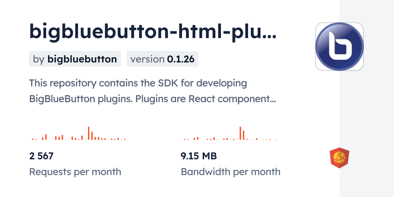bigbluebutton-html-plugin-sdk CDN by jsDelivr - A CDN for npm and GitHub