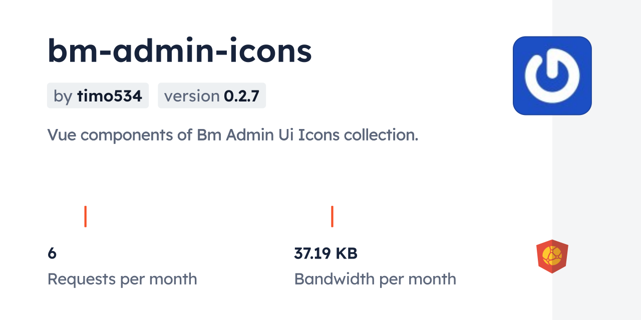bm-admin-icons CDN by jsDelivr - A CDN for npm and GitHub