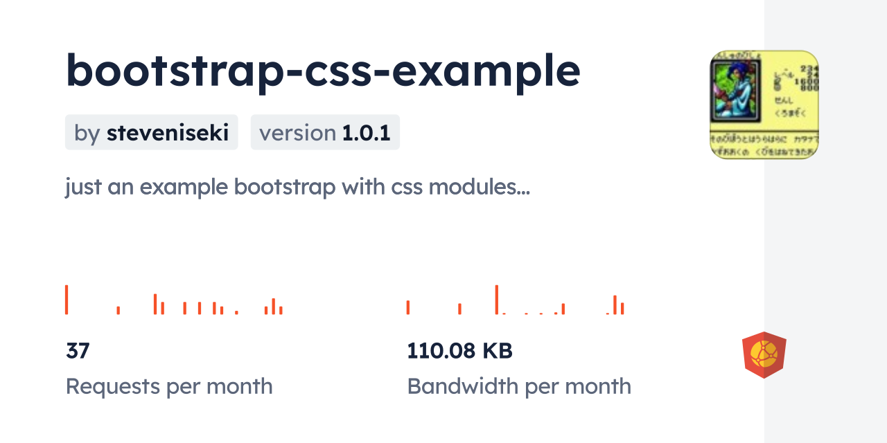 bootstrap-css-example CDN by jsDelivr - A CDN for npm and GitHub