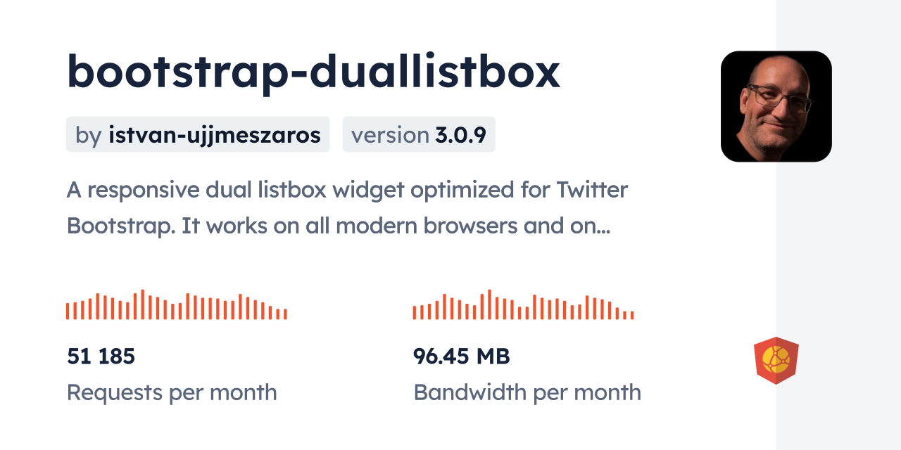 bootstrap-duallistbox CDN by jsDelivr - A CDN for npm and GitHub