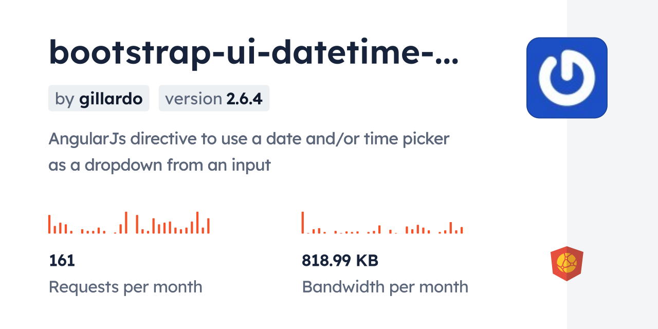 bootstrap-ui-datetime-picker CDN by jsDelivr - A CDN for npm and GitHub