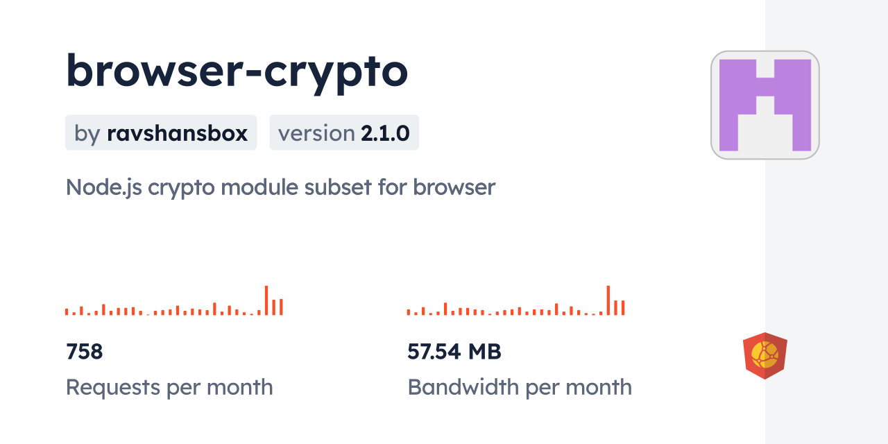 browser-crypto CDN by jsDelivr - A CDN for npm and GitHub
