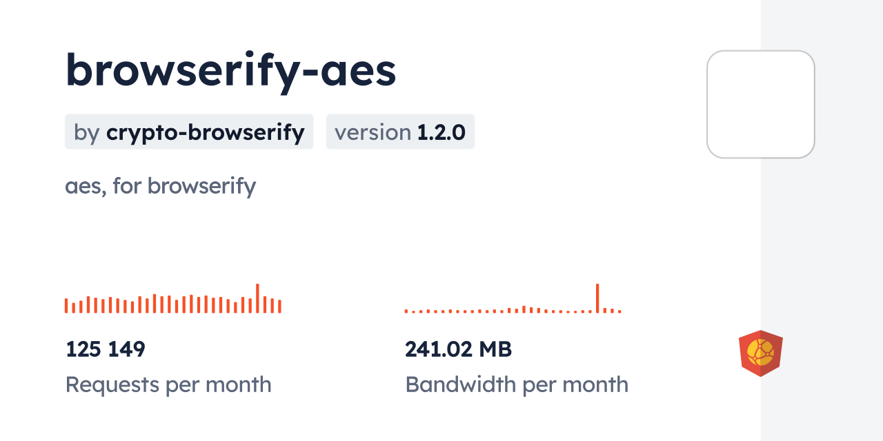 browserify-aes CDN by jsDelivr - A CDN for npm and GitHub