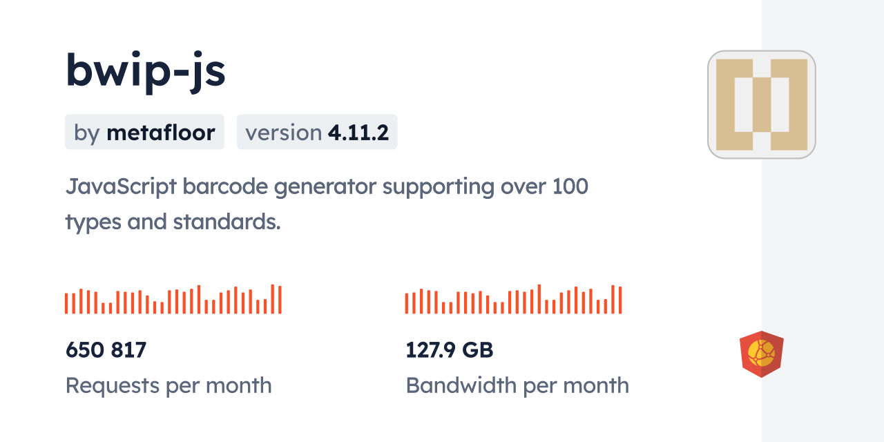 bwip-js CDN by jsDelivr - A CDN for npm and GitHub
