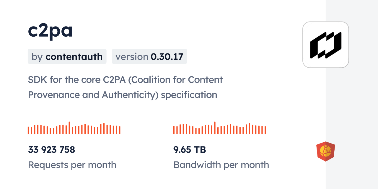 c2pa CDN by jsDelivr - A CDN for npm and GitHub