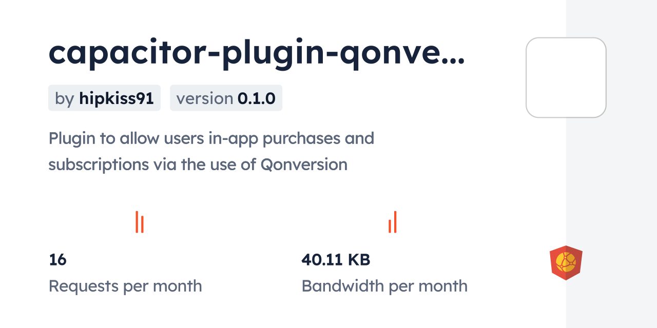 capacitor-plugin-qonversion CDN by jsDelivr - A CDN for npm and GitHub