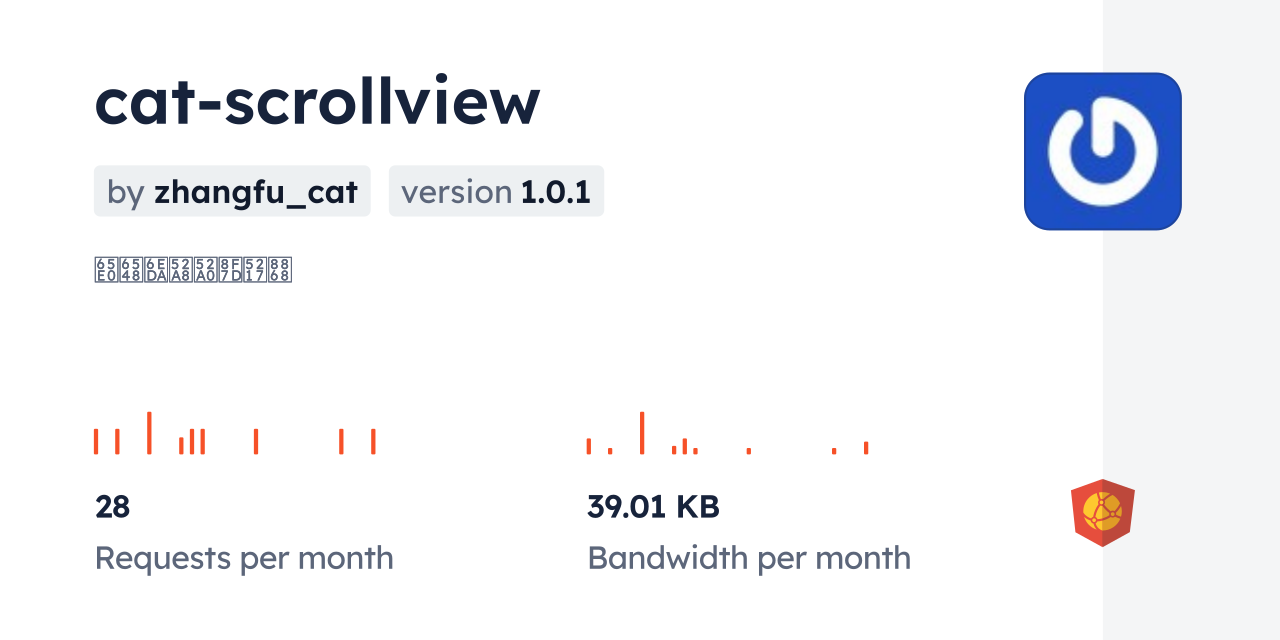 cat-scrollview CDN by jsDelivr - A CDN for npm and GitHub