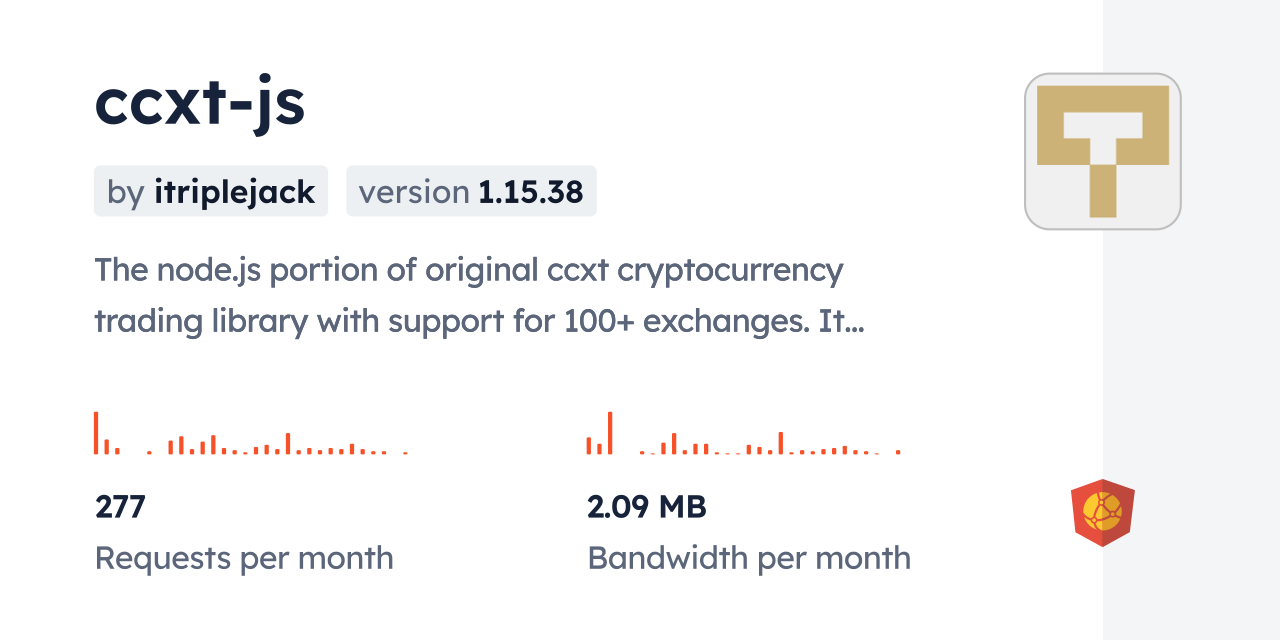 ccxt-js CDN by jsDelivr - A CDN for npm and GitHub