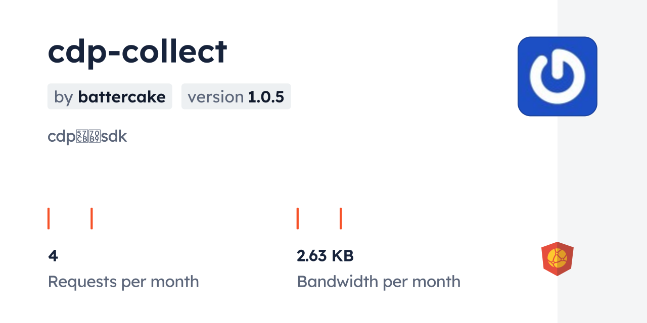 cdp-collect CDN by jsDelivr - A CDN for npm and GitHub