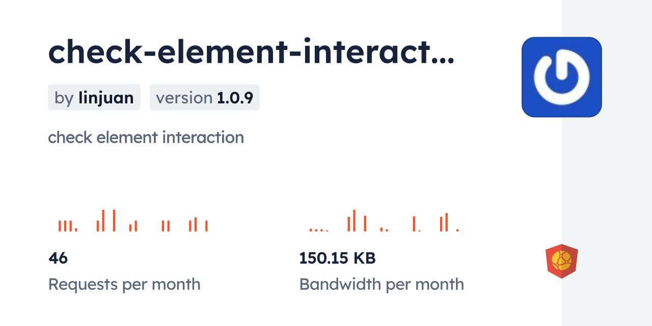 check-element-interaction CDN by jsDelivr - A CDN for npm and GitHub