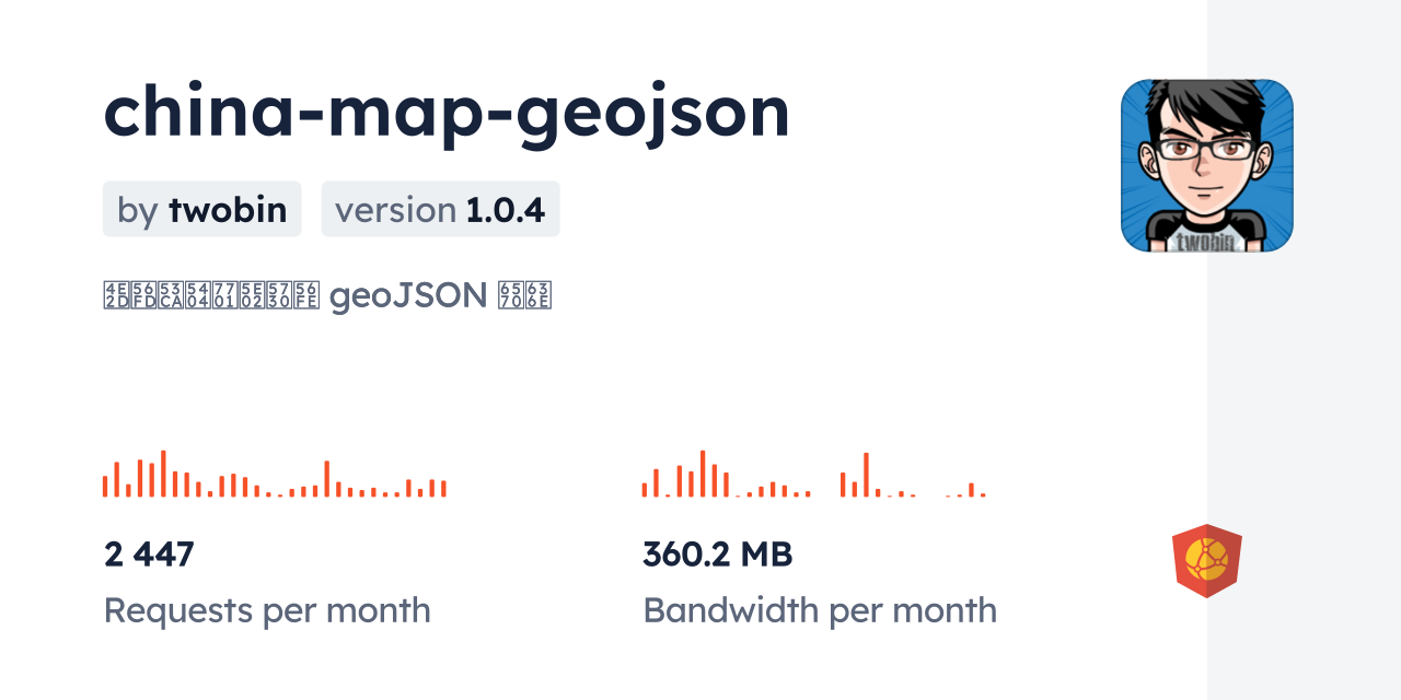 china-map-geojson CDN by jsDelivr - A CDN for npm and GitHub
