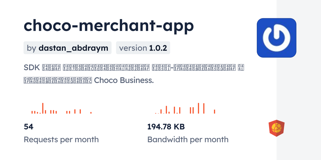 choco-merchant-app CDN by jsDelivr - A CDN for npm and GitHub